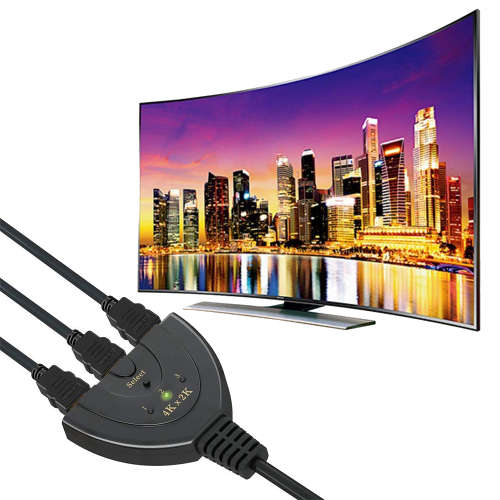 HDMI Switch 3 Port Splitter Supports Full HD 4K 1080p 3D Player Unboxed