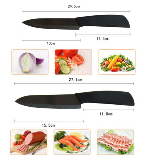 Ceramic Anti-Bacterial Blades Knife Set Unboxed