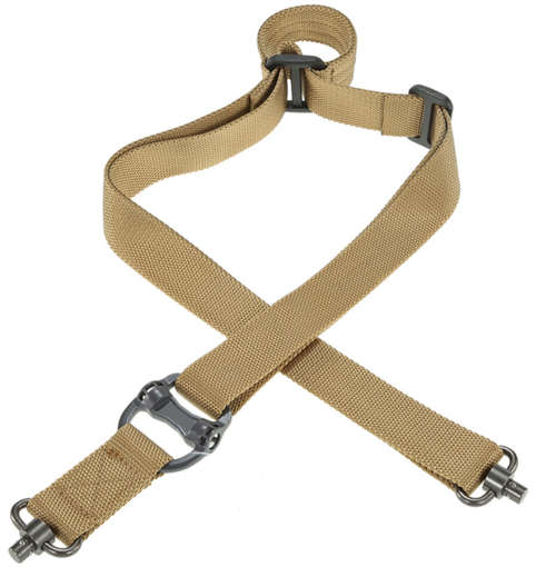 Tactical Adjustable Dual-Points Tactical Rifle Gun Sling Strap - Khaki Unboxed