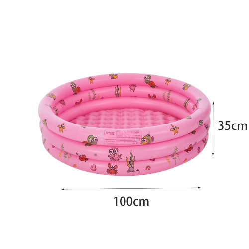 3 Rings Baby Inflatable Pool Round Padding Pool Summer Kids Pool