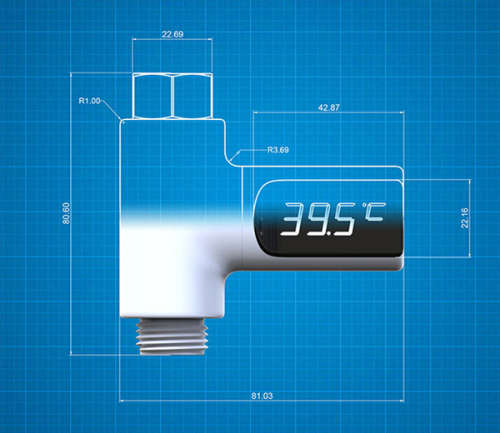 LED Digital Shower Thermometer