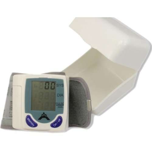 New Wrist Cuff LCD Digital Blood Pressure Pulse Monitor 60 Memory Storage
