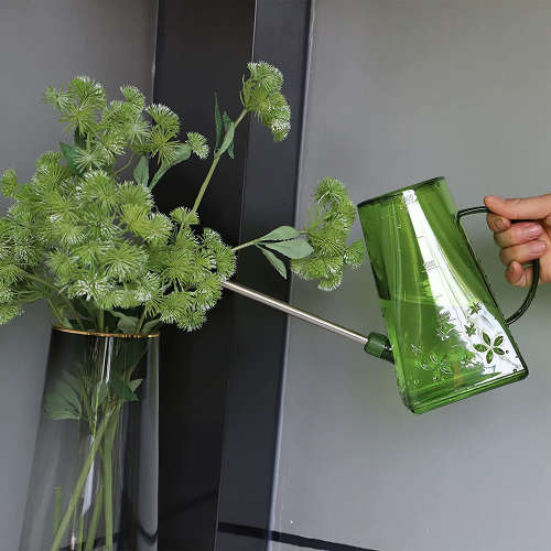 Long spout Watering Can Marked with Scale for Garden Plants and Flowers