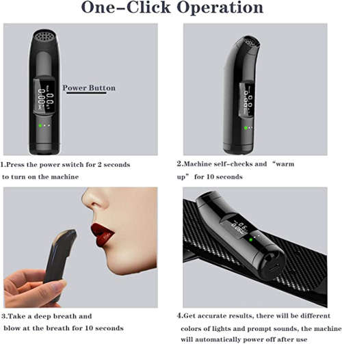 Portable Breath Non-Contact Alcohol Tester with Digital LCD Display