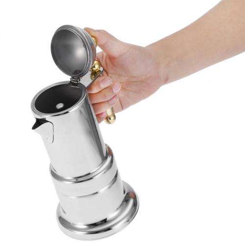 200ML 4 Cups Stainless Steel Coffee Pot Moka Coffee Maker