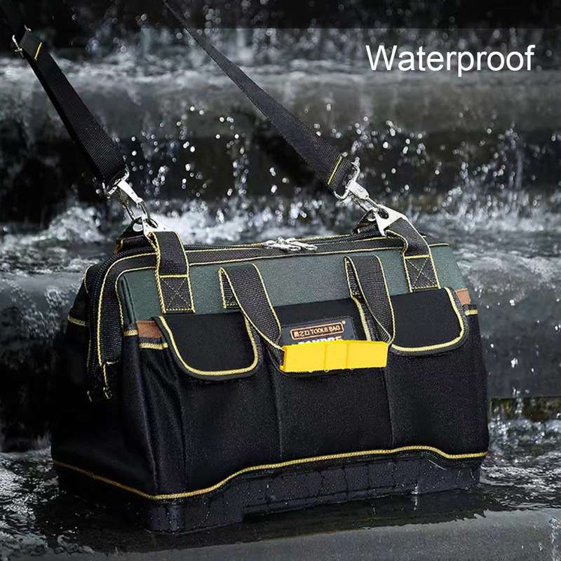16 Inch Waterproof Tools Bag Close Top with Heavy Duty Molded Base
