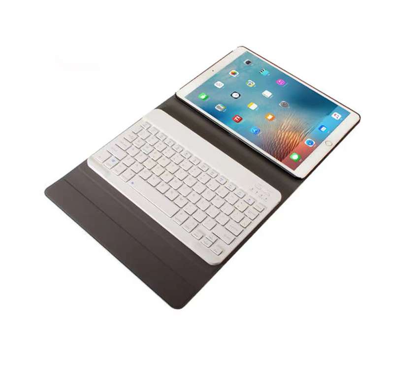Removable Smart Bluetooth Leather Keyboard Case for Air iPad 9.7