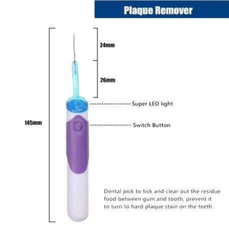 LED Dental Hygeine Cleaning Tool Kit - 3 Piece