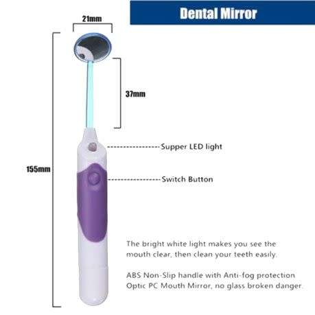 LED Dental Hygeine Cleaning Tool Kit - 3 Piece
