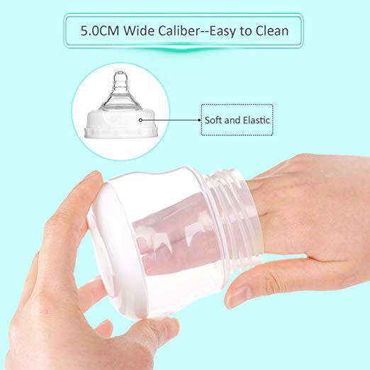 Manual Breast Pump with Lid for Breastfeeding - White