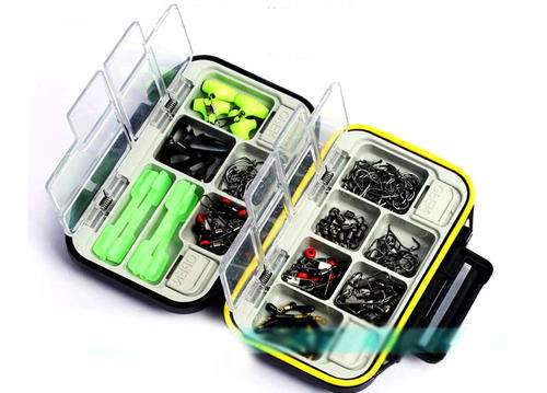 *LOCAL STOCK* Practical Hard Plastic Fishing Tackle Box Storage Debris Cases Tool Two-tier New