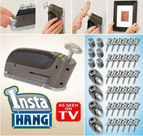 *LOCAL STOCK* InstaHANG Picture Hanging System +Refill Kit Insta Hang Wall Peg Hook Tool