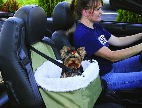 *LOCAL STOCK* Pet Booster Seat, Dog and Cat Seat For Car With Leash & Faux Sheepskin Lining