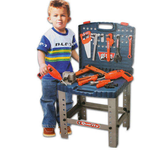 *LOCAL STOCK* DIY Electric Plastic Toy Mechanic Tool Box Set For Children Playing Tools