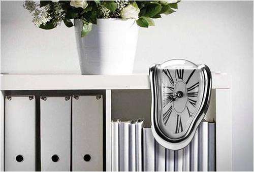 *LOCAL STOCK* MELTING SHELF CLOCK - INSPIRED BY SALVADOR DALI