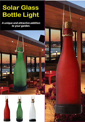*LOCAL STOCK* NEW SOLAR POWERED BOTTLE LIGHT HANGING GARDEN NIGHT LAMP