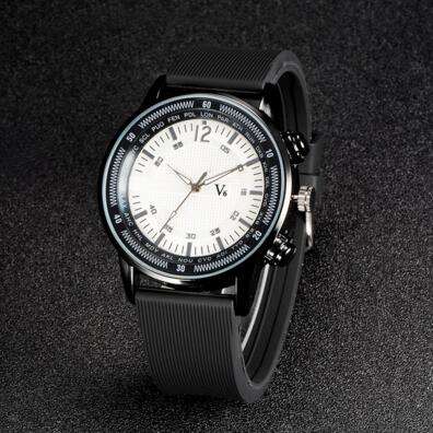 *LOCAL STOCK* Elegant Quartz Analog Fashion Mens V6 Sport Large Numbers Wrist watch