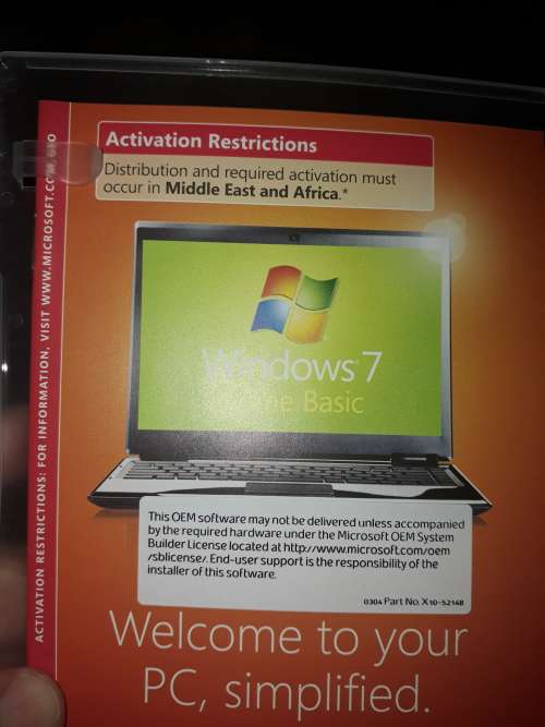 Windows 7 Home Basic 64 Bit