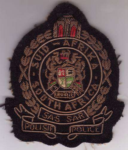 SA RAILWAYS POLICE BLAZER BADGE