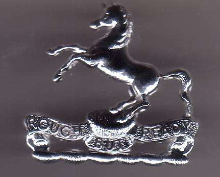 NATAL MOUNTED RIFLES CAP BADGE (CHROME)