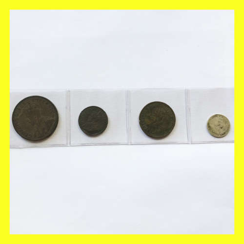GOOD CONDITION KING GEORGE V UNION COIN SET