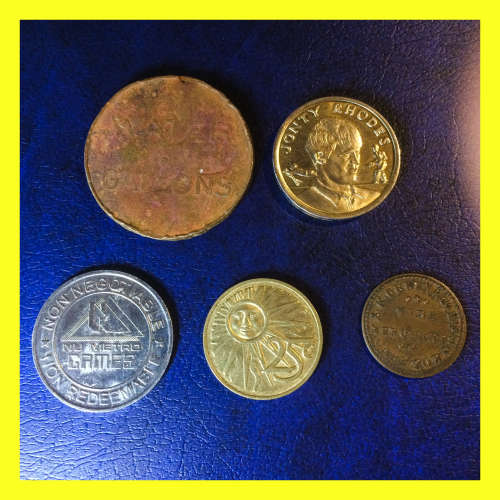 OLD SOUTH AFRICAN TOKEN MEMORABILIA SET