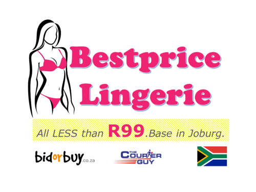 size 36B lace bra and G-string set black