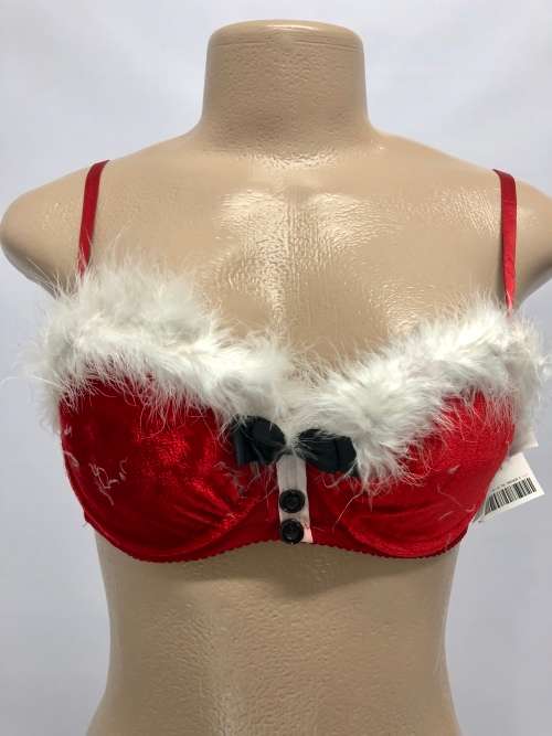 Size 34B sexy bra and panty set red