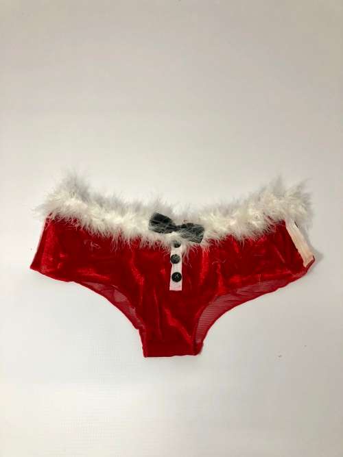 Size 34B sexy bra and panty set red