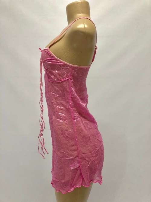 size XL pink sexy lace top