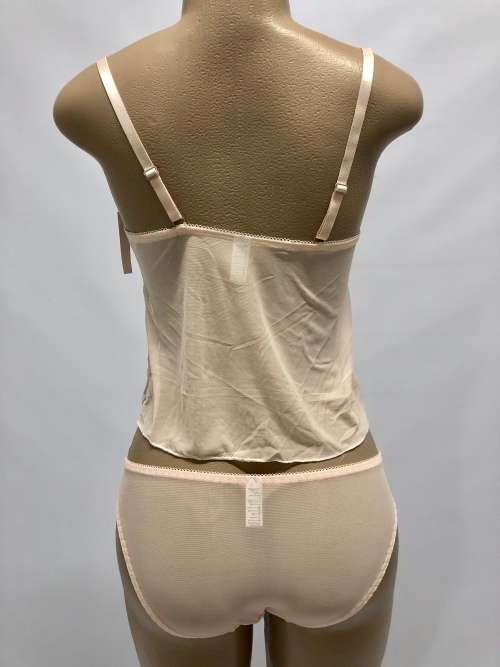 SIZE 36C pink lace bra and panty set
