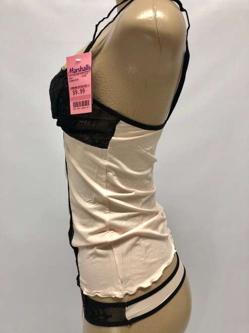 size M pink sexy bra and panty set