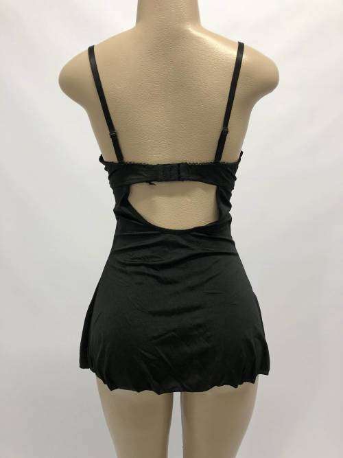 size 34B bra and skirt set black & white