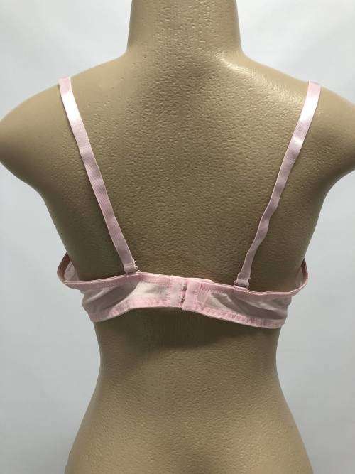 Size 36D lace hollow bra pink