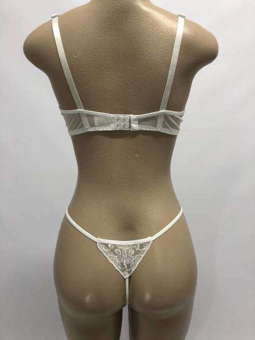 Size M one piece chiffon Lingerie white