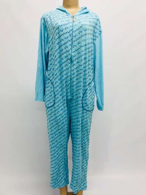 Size XL cotton sleepwear blue