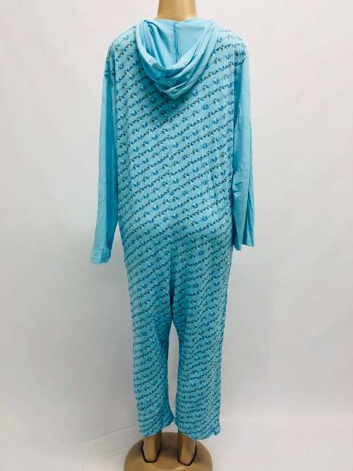 Size XL cotton sleepwear blue