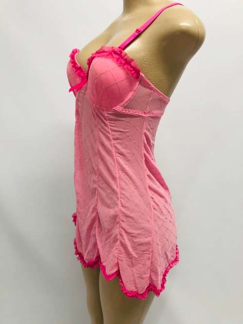 Size M baby dolls pink lace