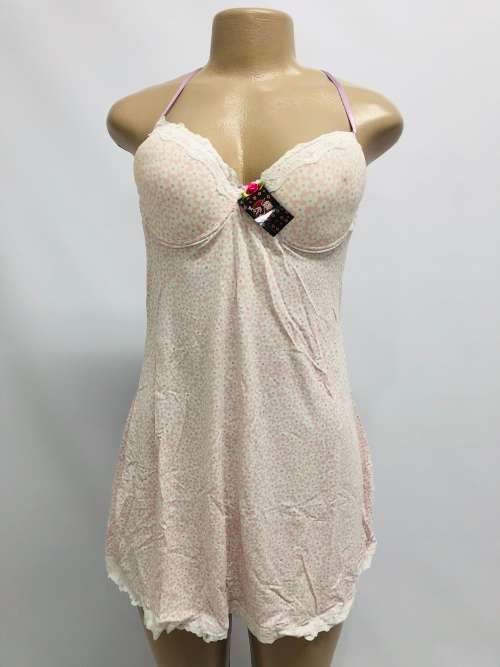size M white skirt with pink flower