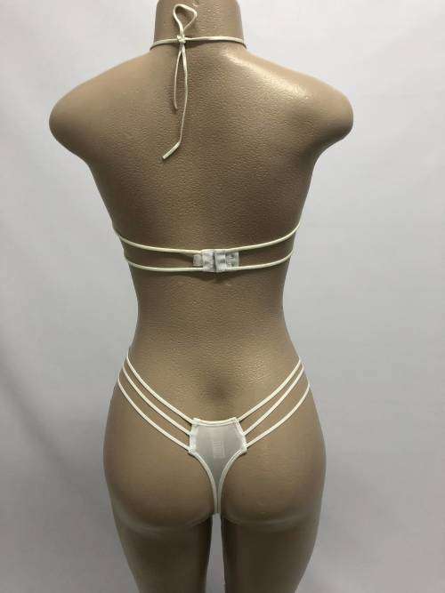size 38C white bra and panty set