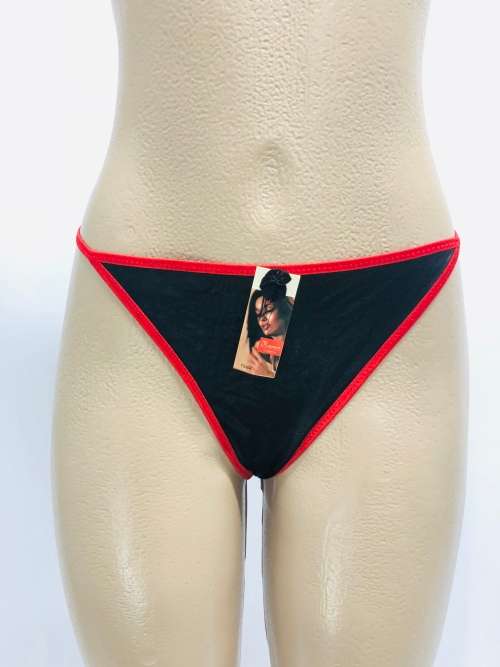 size S g-strings black