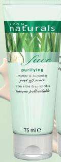 Avon naturals, purifying peel off mask