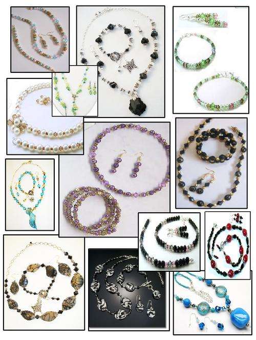 (Bulk lot) 10 assorted beaded necklace sets (free shipping!!!)