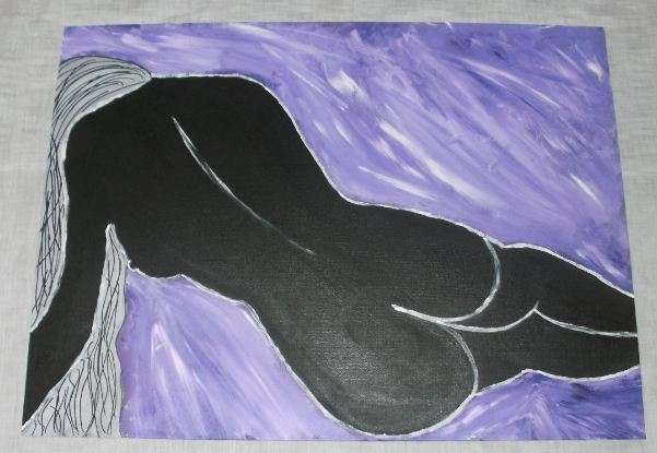 Abstact painting 46cm x 60cm  **Delivery time only 3-7 working days**