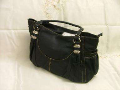 "STUNNING BLACK HANDBAG***CRAZY***R1***NO RESERVE"