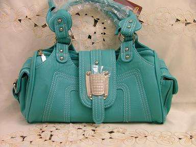 "FASHION TEAL BLUE HANDBAG***CRAZY***R1****NO RESERVE"