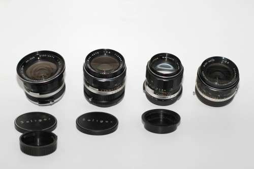28mm, 105mm, 21mm, 28mm _Soligor lenses