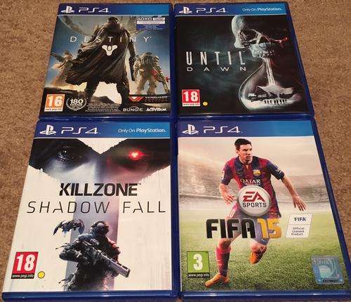 Until Dawn + Destiny + KillZone + FIFA 15