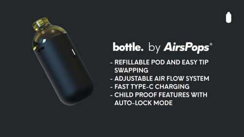 Airscream bottle - by Airspops