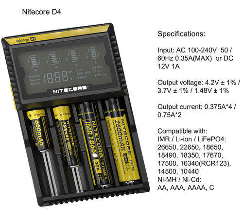 Nitecore D4 Digicharger
